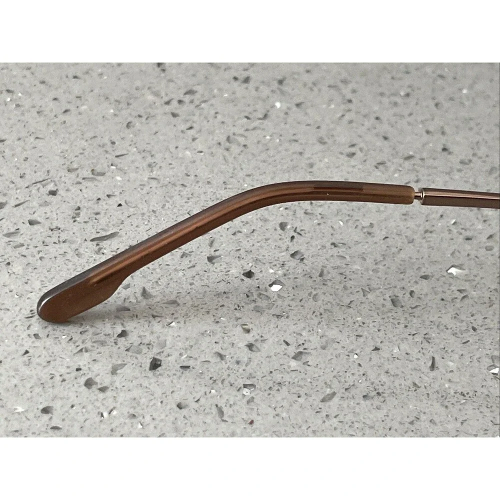 NAUTICA N 7134 005 DARK BROWN 50-18-140 FLEX HINGES Frames ONLY Half Rim Bronze